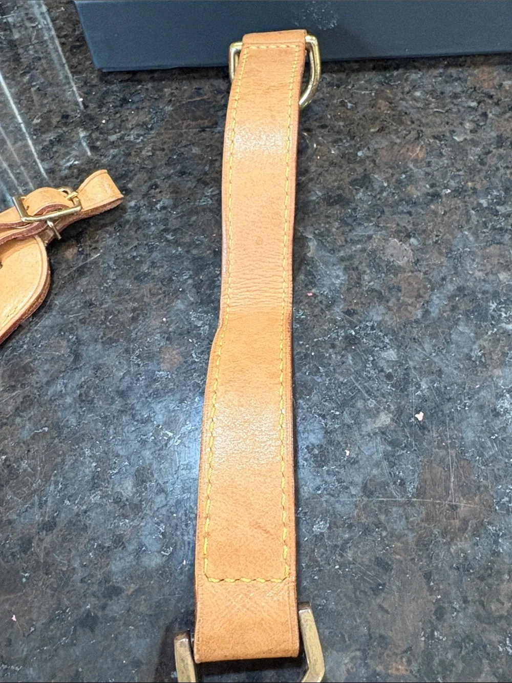 Louis Vuitton luggage tag and strap used condition